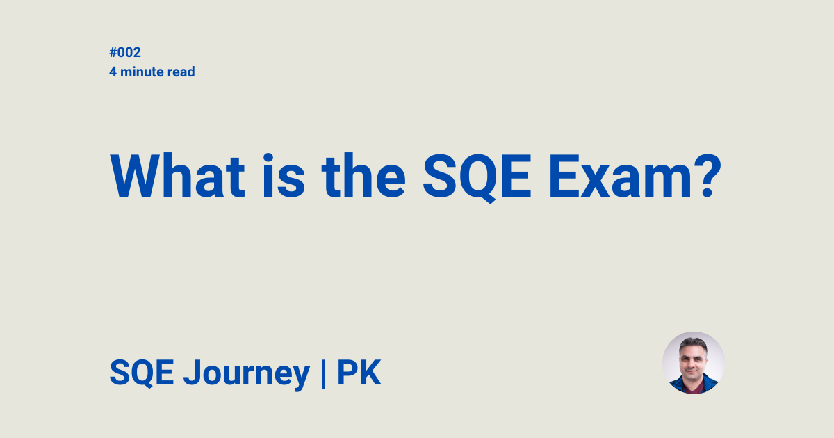 SQE Journey