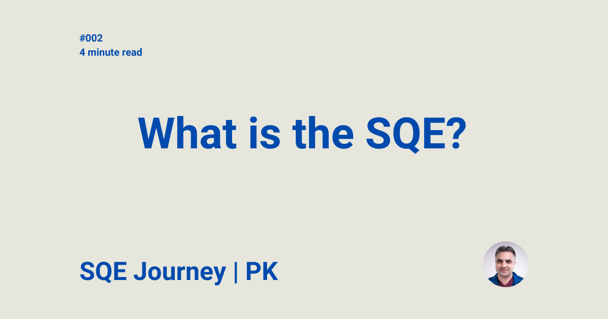 SQE Journey