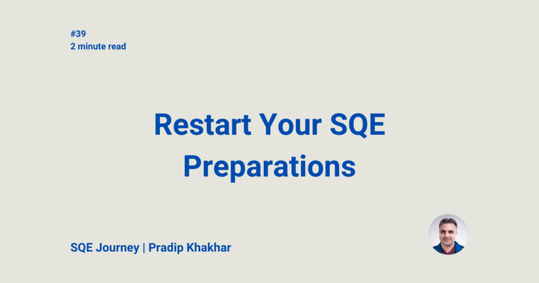 SQE Journey