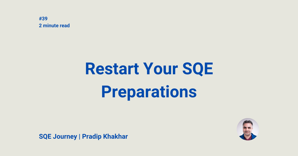 SQE Journey