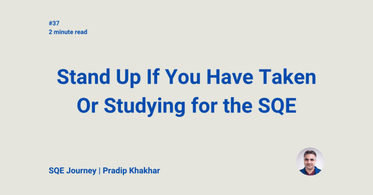 SQE Journey